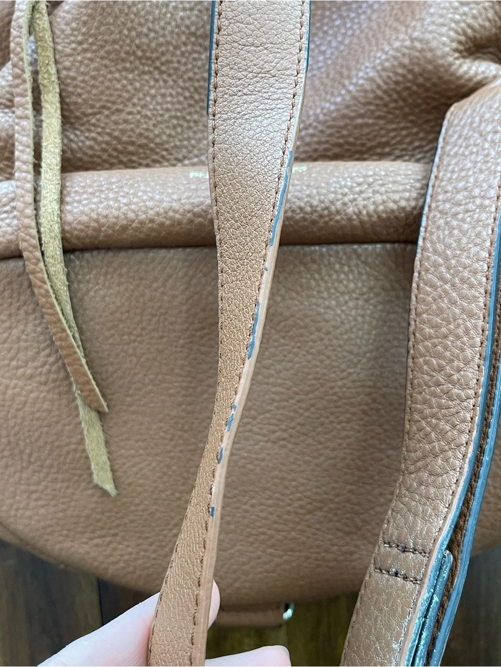 Rebecca Minkoff Julian backpack in brown pebbled leather